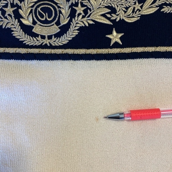 ST . JOHN SM collection by Marie Gray Santana knit sweater As is (yellow dots ) - Picture 7 of 12